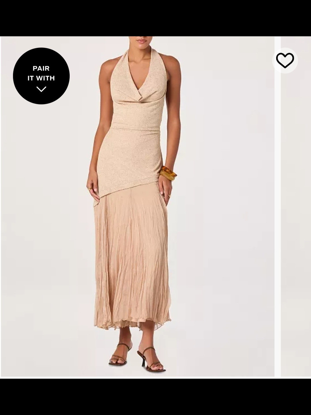 Astr Halter Neck Dress XS $158